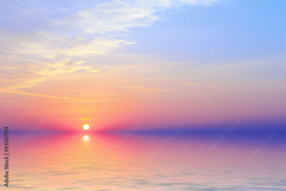 abstract background with the sunset on it