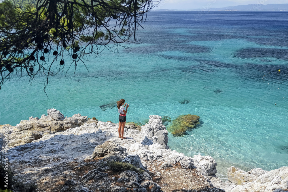 Girl on the shore