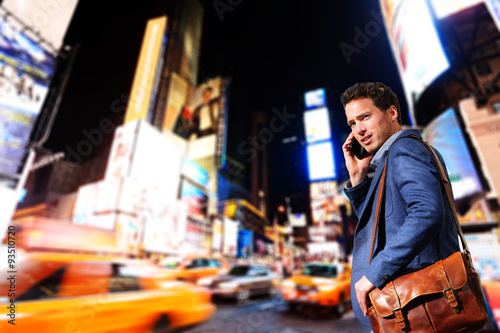 Young urban professional business man in New York photo