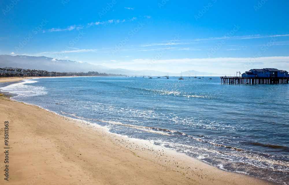 U.S.A., California, Santa Barbara, the sea front