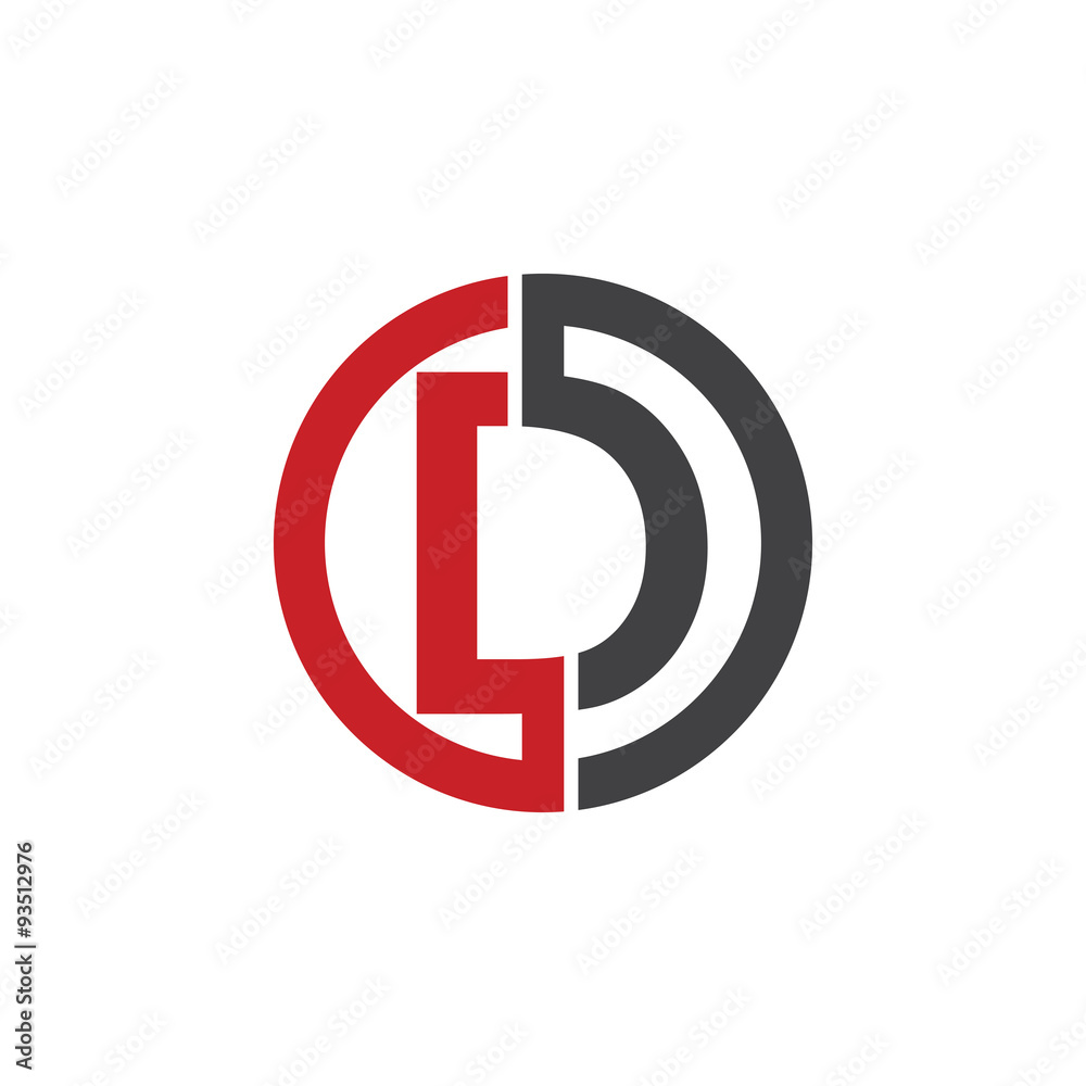 D initial circle company or DO, OD red logo D initial circle company or DO, OD red logo