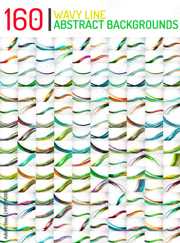 Huge mega collection of wave abstract backgrounds