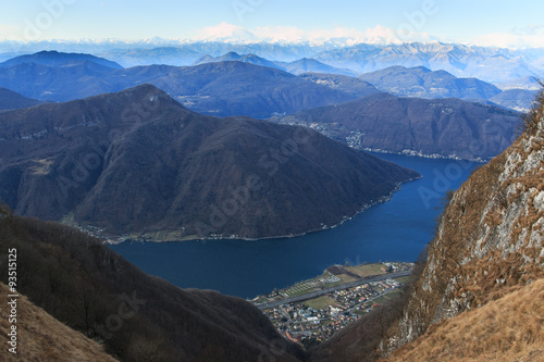 lago di Lugano dal monte Generoso