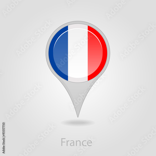 France flag pin map icon, vector illustration Free Download France flag pin map icon, vector illustration - GFXLoad