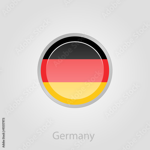 Germany flag button, vector illustration Free Download Germany flag button, vector illustration - GFXLoad