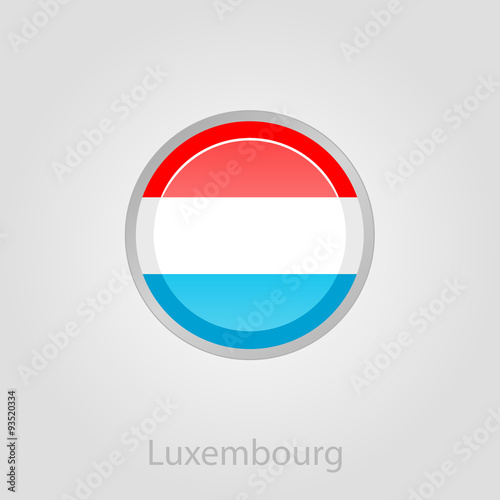 Luxembourg flag button, vector illustration Free Download Luxembourg flag button, vector illustration - GFXLoad
