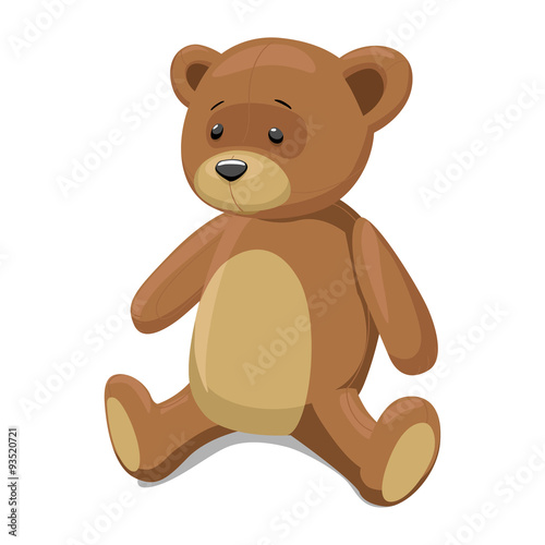 Teddy bear vector illustration © Oleksandr Pokusai
