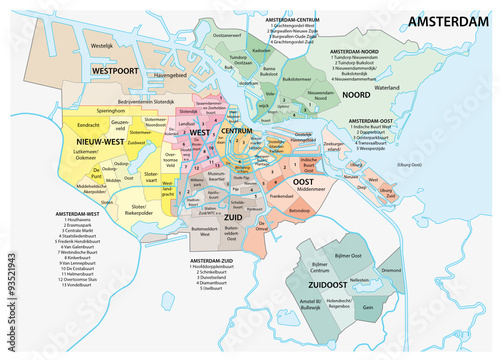amsterdam administrative map