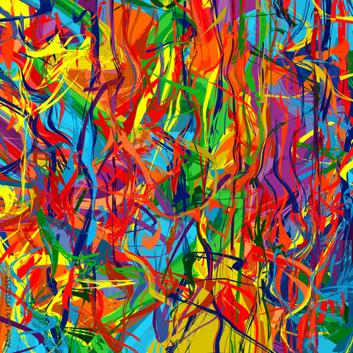 Art rainbow color splash brush strokes paint abstract background 