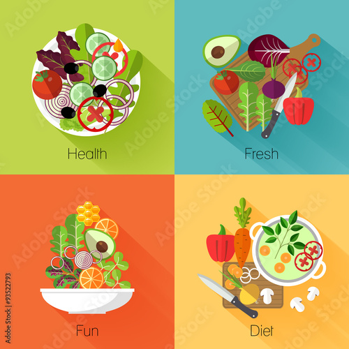 Fresh salad banners