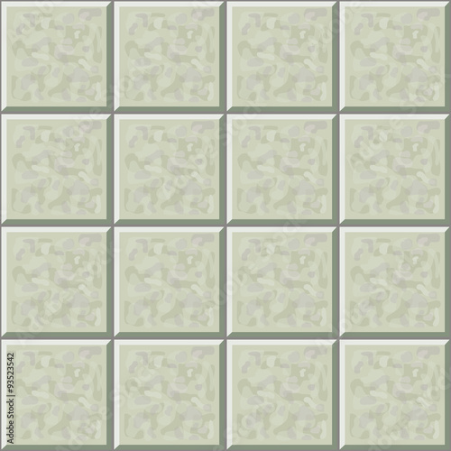 Marble ceramic tile gray floor seamless pattern. Vector