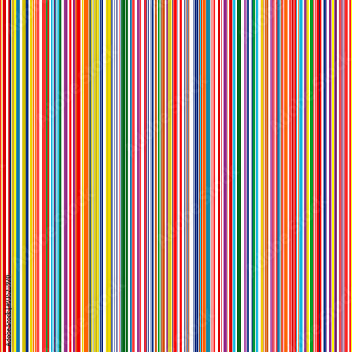 Seamless rainbow curved stripes color line art vector background
