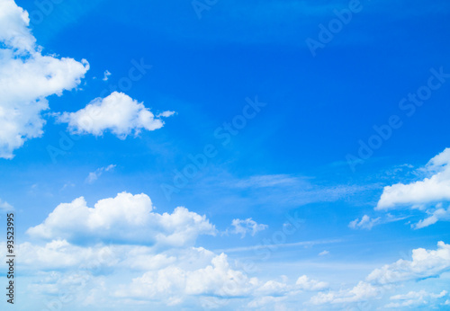 The blue sky with clouds  background