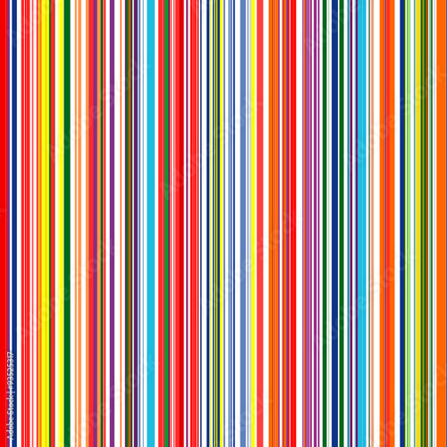Seamless rainbow curved stripes color line art vector background