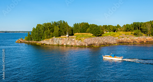 View of Vallisaari island near Helsinki photo