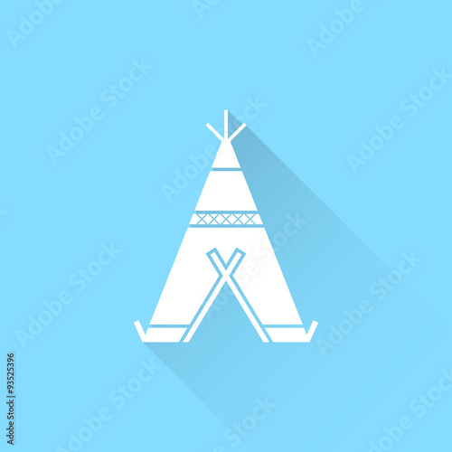 Wigwam vector icon. photo