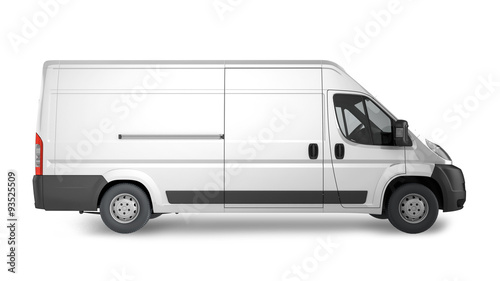 Delivery Van Mock up - Layout for presentation