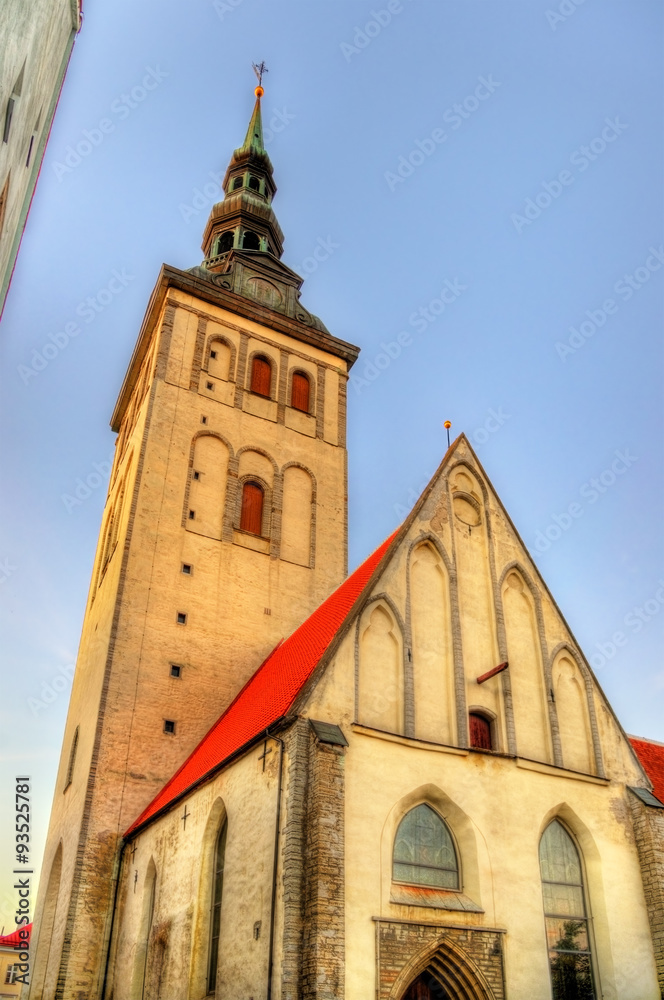 Obraz premium St. Nicholas Church in Tallinn - Estonia