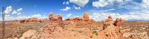 Panorama of the Arches National Park  Utah  USA.