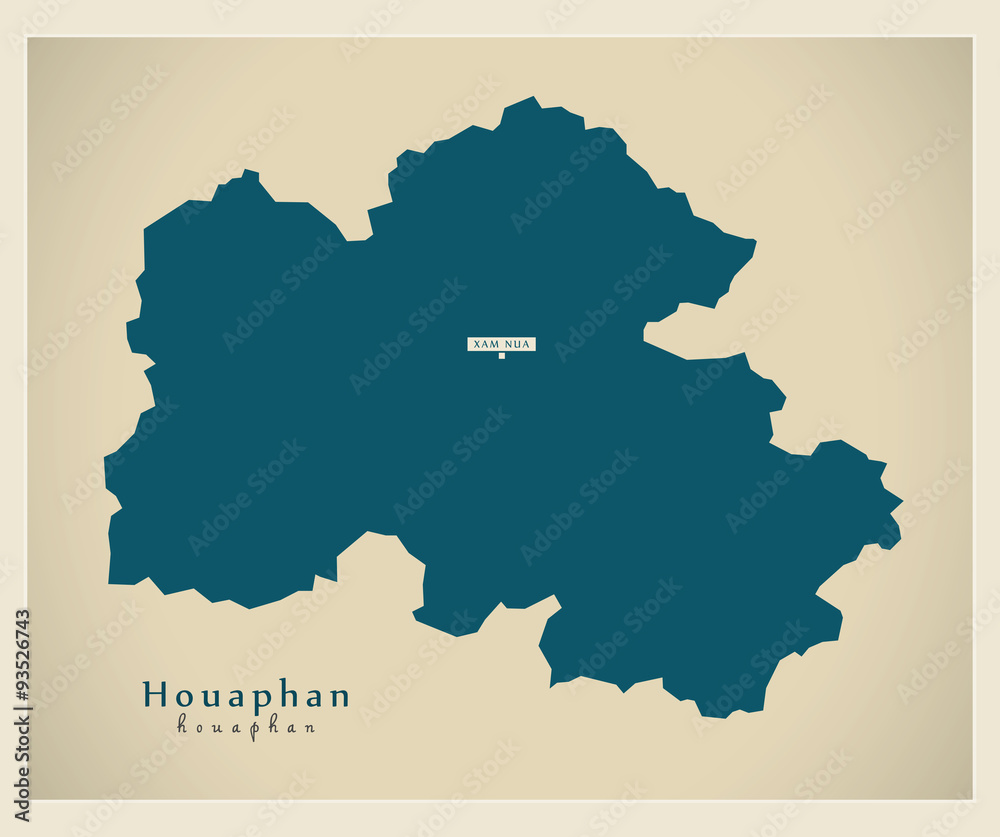 Modern Map - Houaphan LA