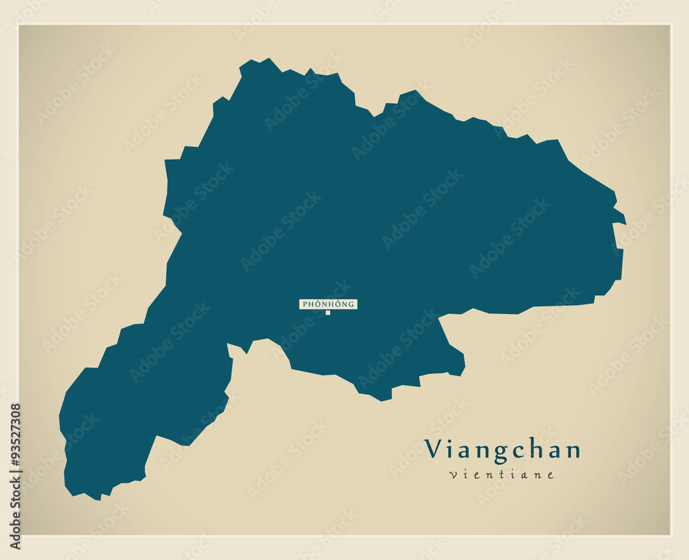 Modern Map - Viangchan LA