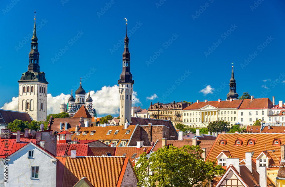 The historic centre of Tallinn, a UNESCO heritage site in Estoni