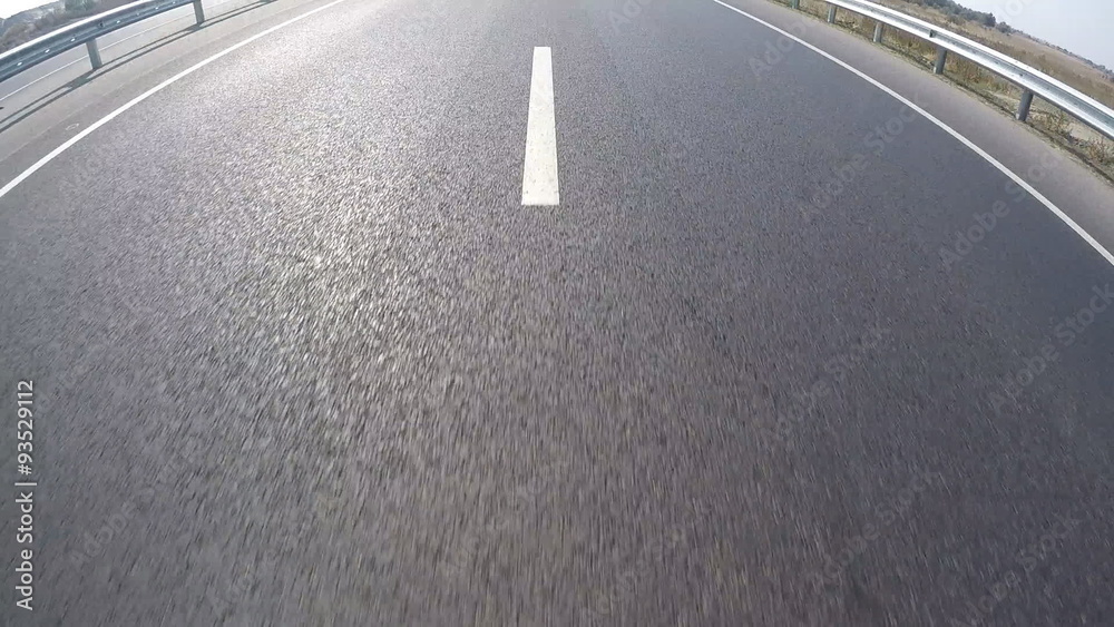 Asphalt road with marking.