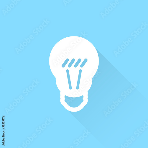 Light lamp vector icon. Idea symbol.