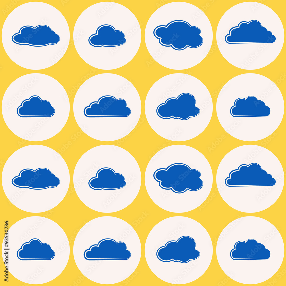 Obraz premium Seamless background with clouds for your design
