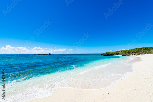 Sea, beach, seascape. Okinawa, Japan, Asia.