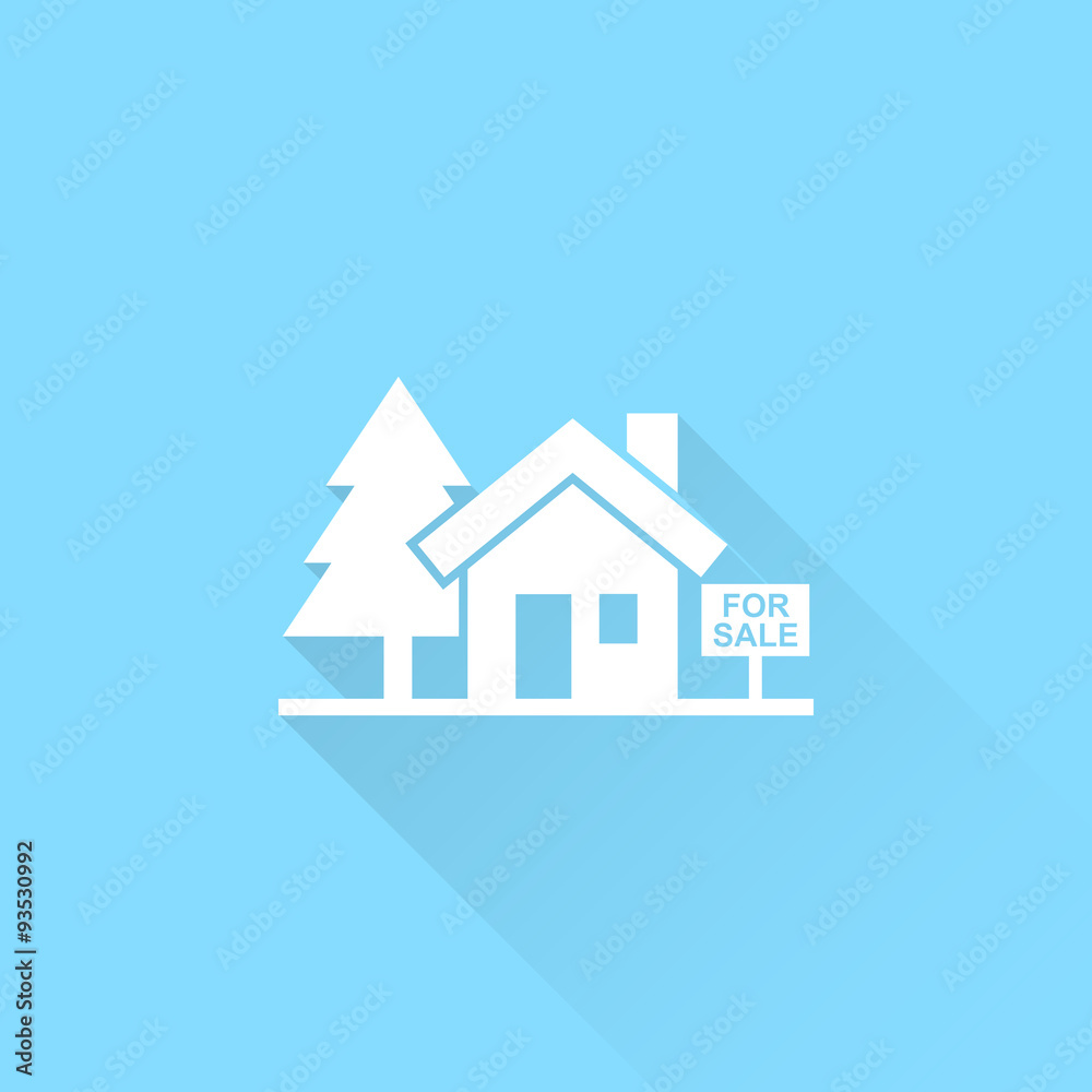 House for sale vector icon. Broker symbol. House for sale vector icon. Broker symbol.