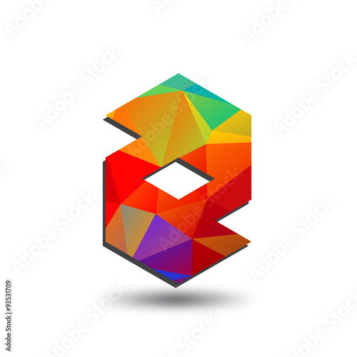 colorful triangular initial logo Z