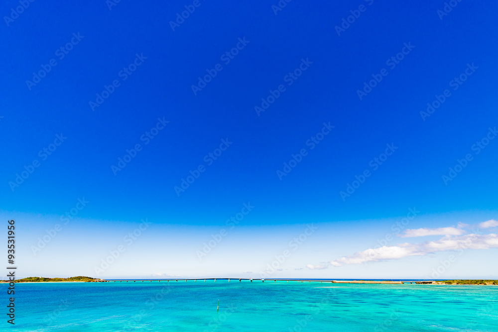 Sea, sky, seascape. Okinawa, Japan, Asia.