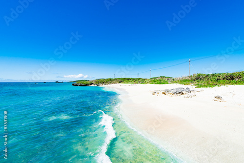 Sea  beach  landscape. Okinawa  Japan  Asia.