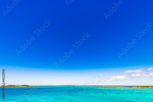 Fototapeta Naklejka Na Ścianę i Meble -  Sea, sky, seascape. Okinawa, Japan, Asia.
