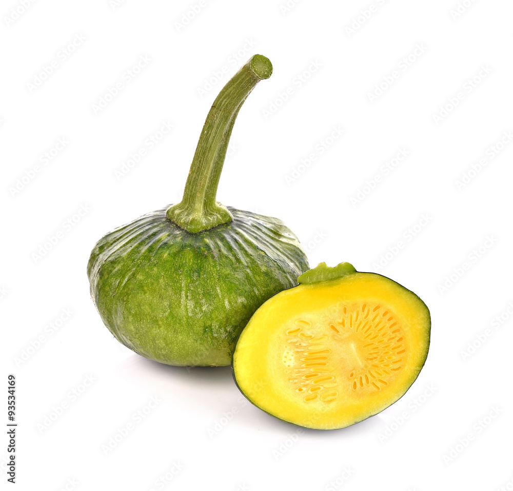 Green pumpkin isolated on white background Stock Photo | Adobe Stock