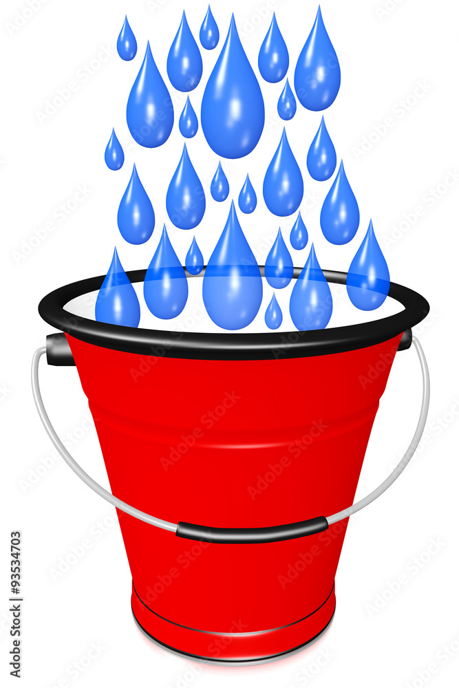 tears bucket ilustración de Stock Adobe Stock