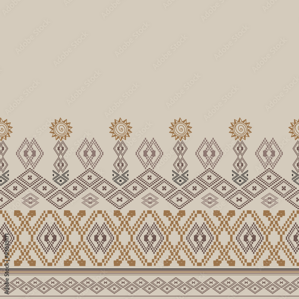 Obraz premium Ethnic tribal geometric pattern