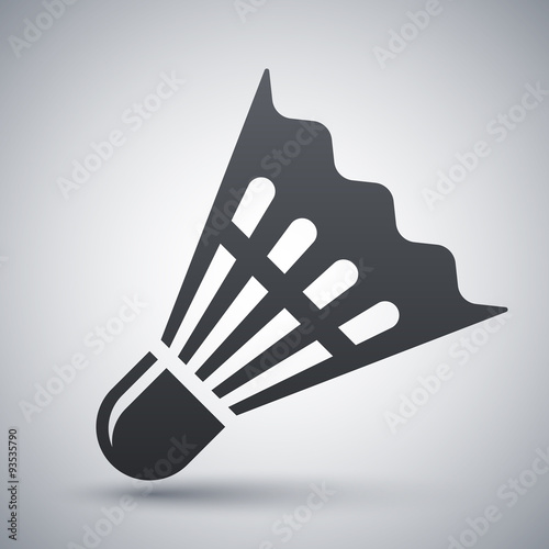 Vector badminton shuttlecock icon
