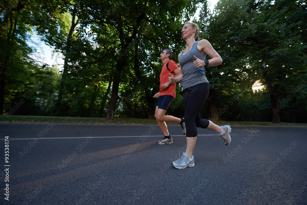 couple jogging