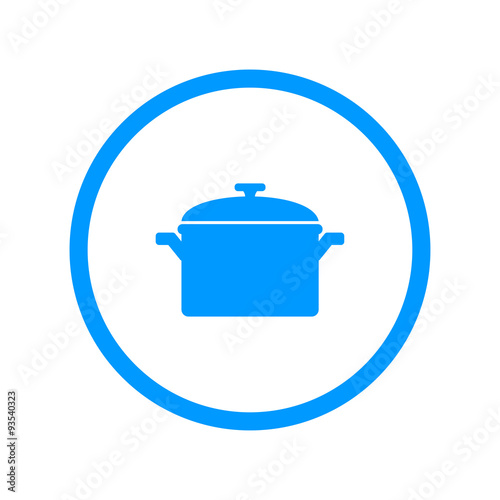 Saucepan icon. Vector illustration.