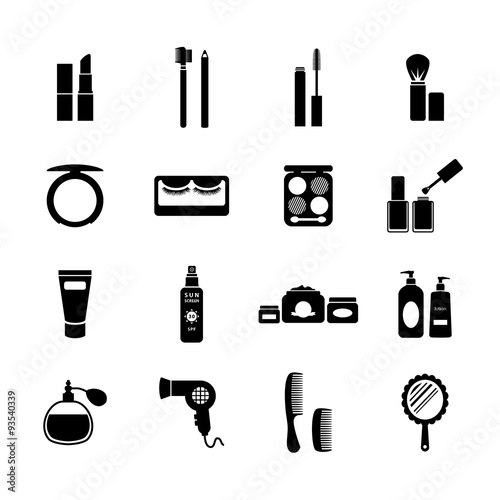 Cosmetic icons. Make up and Beauty icon. Vector Illustration. EP