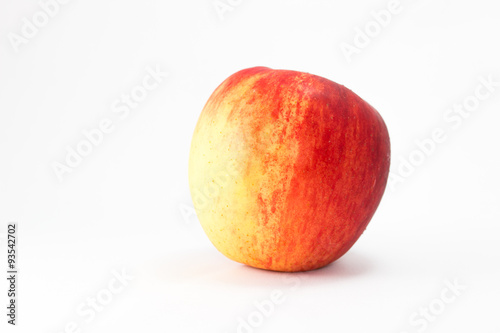Red ripe apple isolate  on white background .