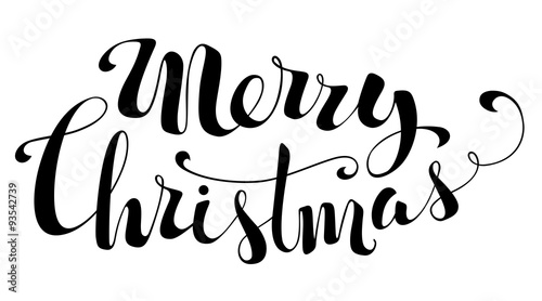 Merry Christmas Lettering.