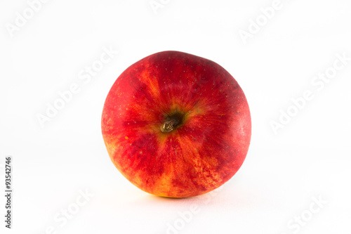 Red ripe apple isolate  on white background .