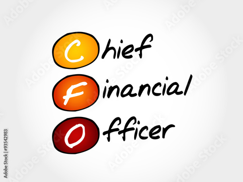 CFO - Chief Financial Officer, acronym business concept