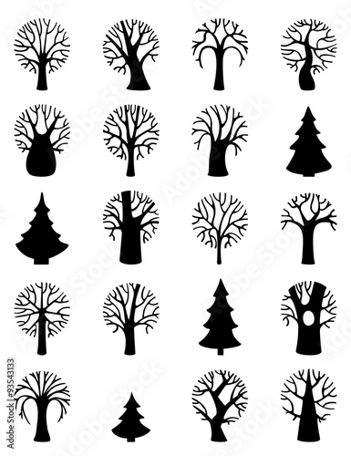 Vector set of tree symbols.