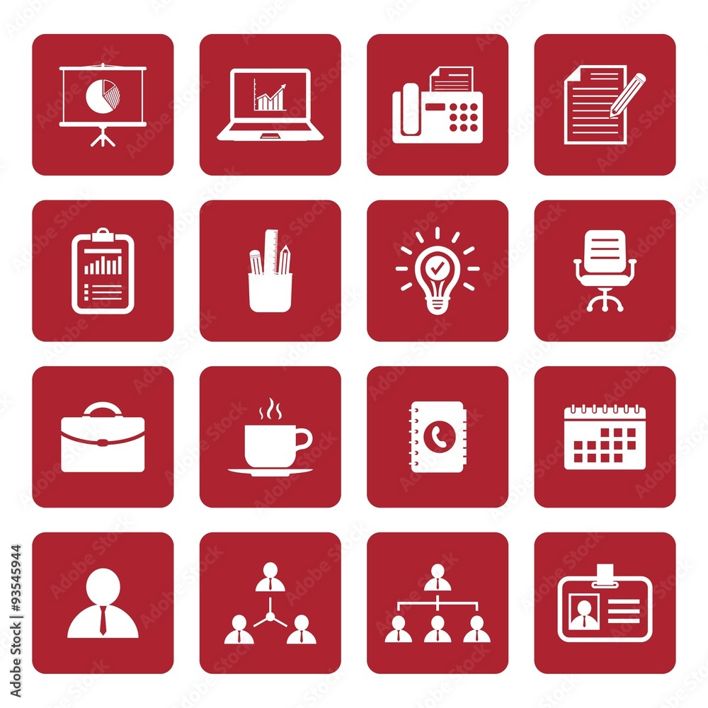 Office icons. Organization icon. Vector Illustration. EPS10 Office icons. Organization icon. Vector Illustration. EPS10