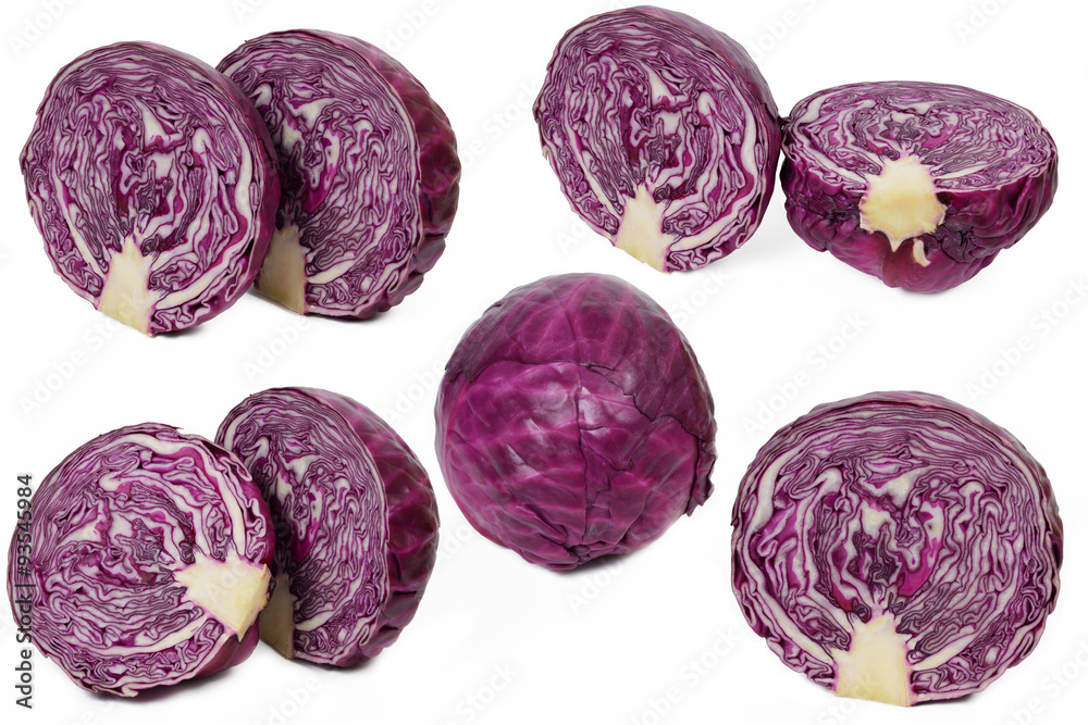 Rotkohl frisch, Collage Rotkohl frisch, Collage