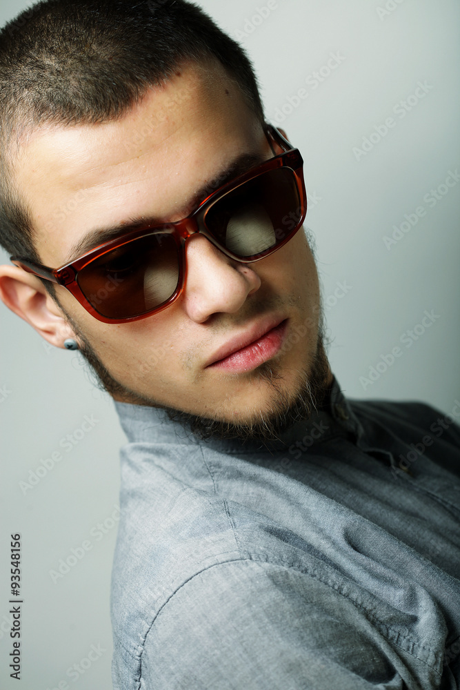 Handsome man with sunglasses Handsome man with sunglasses